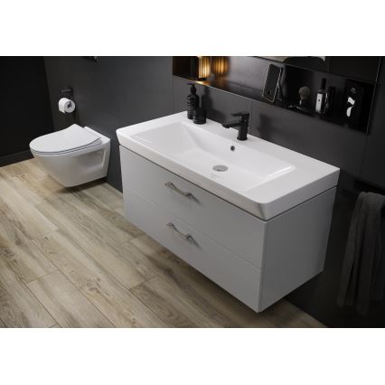 Cersanit S801-338-DSM - Dulap suspendat pentru baie cu lavoar LARA 80x46x45 cm alb