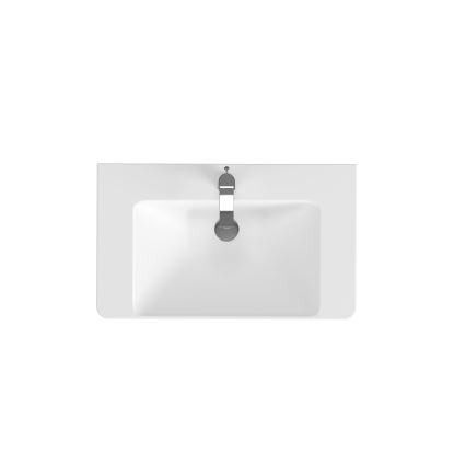 Cersanit S801-338-DSM - Dulap suspendat pentru baie cu lavoar LARA 80x46x45 cm alb