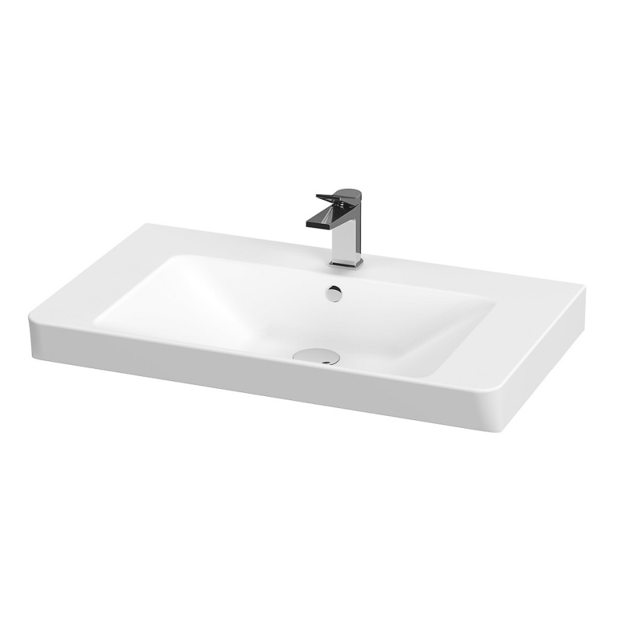 Cersanit S801-338-DSM - Dulap suspendat pentru baie cu lavoar LARA 80x46x45 cm alb