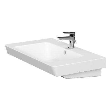 Cersanit S801-338-DSM - Dulap suspendat pentru baie cu lavoar LARA 80x46x45 cm alb