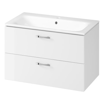 Cersanit S801-538 - Dulap suspendat pentru baie cu lavoar NIKO 80x50x45 cm alb