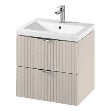Cersanit S801-541 - Dulap de baie suspendat TIRSO cu lavoar, 60x60x45 cm, bej