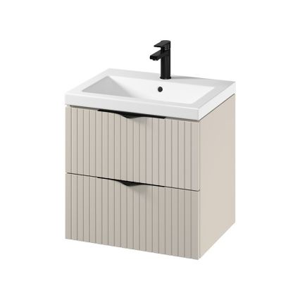 Cersanit S801-541 - Dulap de baie suspendat TIRSO cu lavoar, 60x60x45 cm, bej