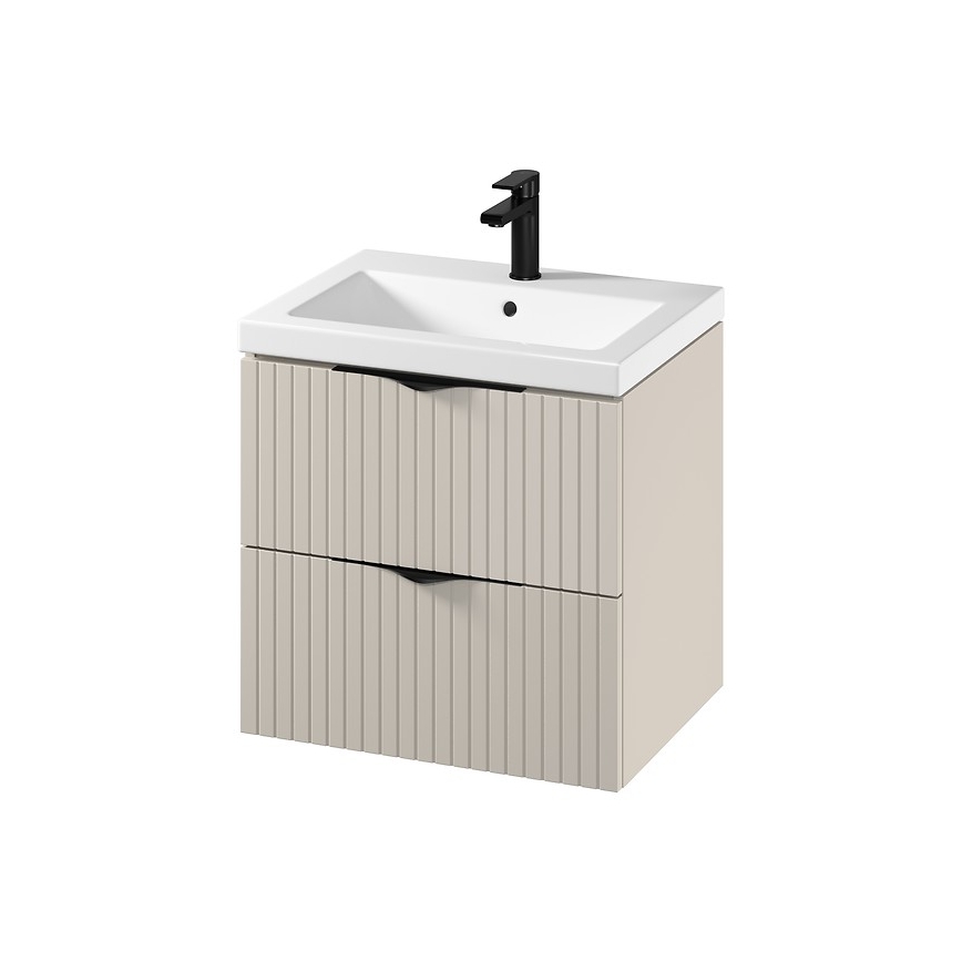 Cersanit S801-541 - Dulap de baie suspendat TIRSO cu lavoar, 60x60x45 cm, bej