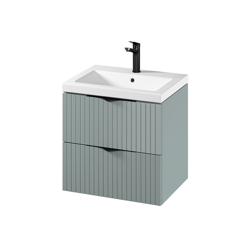 Cersanit S801-544 - Dulap suspendat pentru baie cu lavoar TIRSO 60x60x45 cm mentă