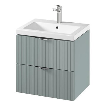 Cersanit S801-544 - Dulap suspendat pentru baie cu lavoar TIRSO 60x60x45 cm mentă
