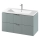 Cersanit S801-546 - Dulap de baie suspendat cu lavoar TIRSO 100x60x45 cm mentă