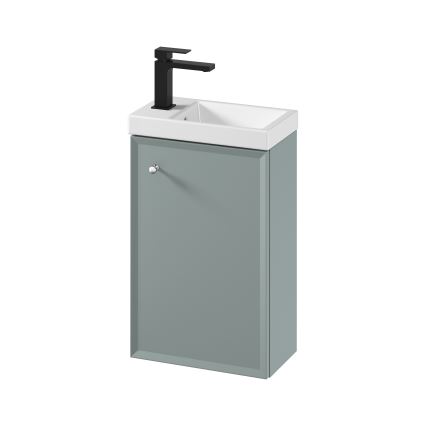 Cersanit S801-570 - Dulap suspendat pentru baie MILLE cu lavoar, 40 x 22 cm, verde mentă