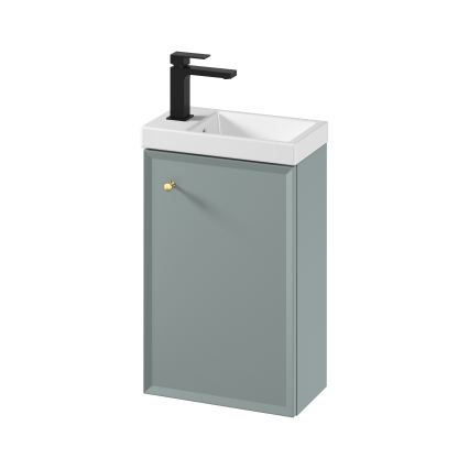 Cersanit S801-570 - Dulap suspendat pentru baie MILLE cu lavoar, 40 x 22 cm, verde mentă