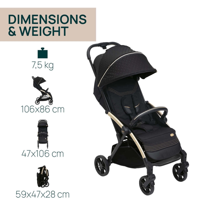 Chicco - Cărucior sport GOODY XPLUS Black Re_Lux Eco+ + trotineta ALL AROUND
