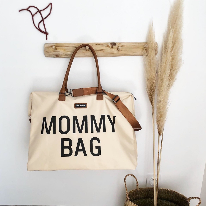Childhome - Geantă pentru scutece MOMMY BAG cremă
