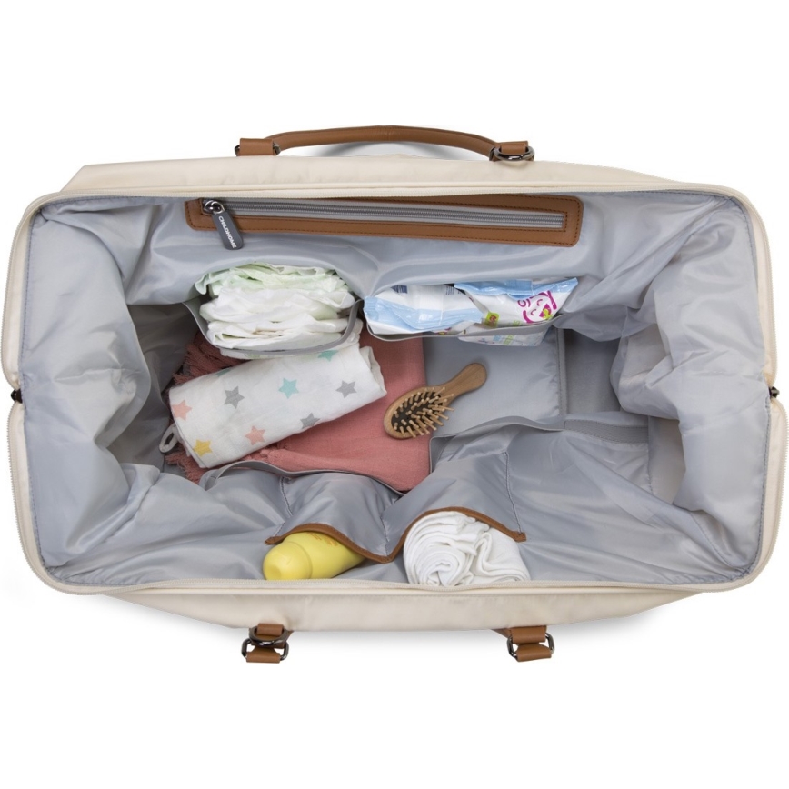 Childhome - Geantă pentru scutece MOMMY BAG cremă