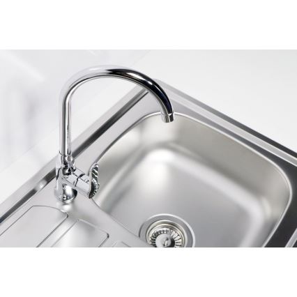 Chiuvetă de bucătărie ALVEUS 1098938 ZOOM 79x50 cm crom