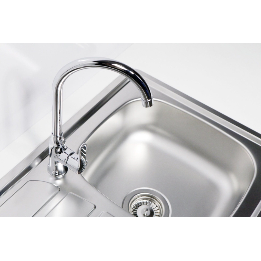 Chiuvetă de bucătărie ALVEUS 1098938 ZOOM 79x50 cm crom