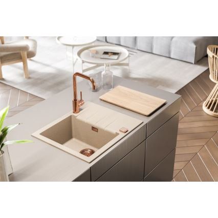 Chiuvetă de bucătărie ALVEUS 1132017 CADIT 59x50 cm alb