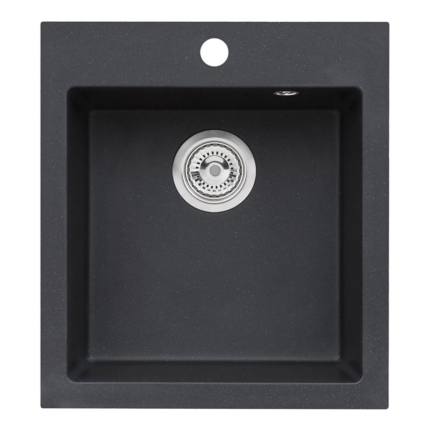 Chiuvetă de bucătărie ALVEUS 1133432 CORTINA 50x45 cm negru