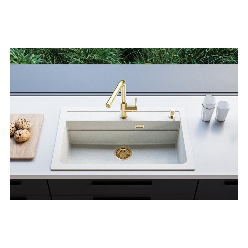 Chiuvetă de bucătărie ALVEUS 1140443 ATROX 79x50 cm alb