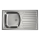 Chiuvetă de bucătărie ALVEUS BASIC 1136534, 78x43,5 cm, inox/satinat, cu scurgere mică