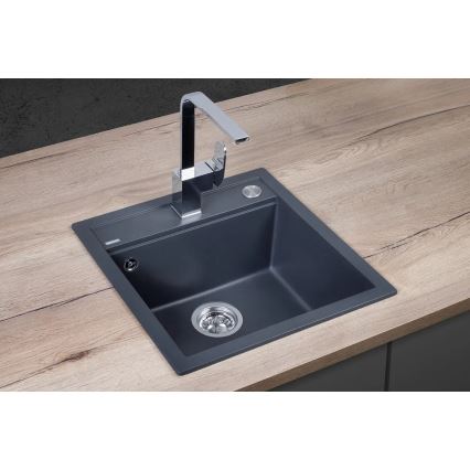 Chiuvetă de bucătărie CUBIS Concept DG00C50DG - 49x51 cm granit/ gri închis