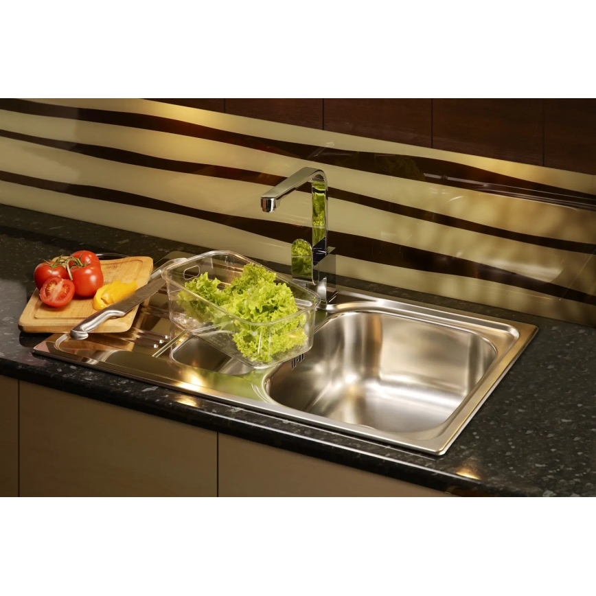 Chiuvetă de bucătărie Deante ZEX_0113 XYLO 43,5x78 cm satin