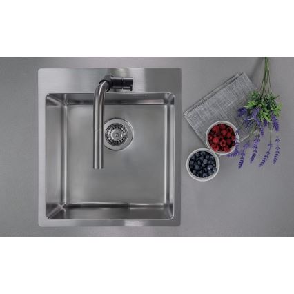 Chiuvetă de bucătărie Deante ZPO_010A OLFATO 50,5x45 cm oțel periat