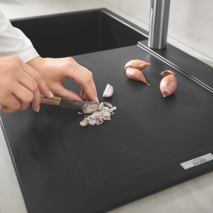 Chiuvetă GROHE K500 860 × 500 mm, granit/negru - 31644AP0