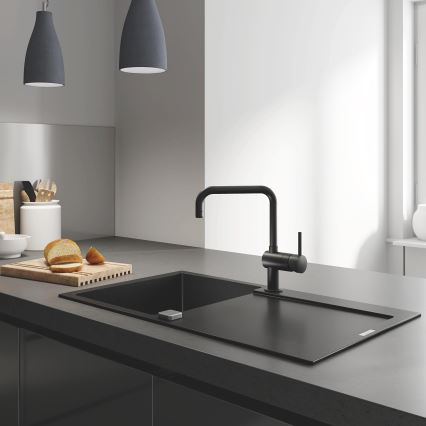 Chiuvetă GROHE K500 860 × 500 mm, granit/negru - 31644AP0