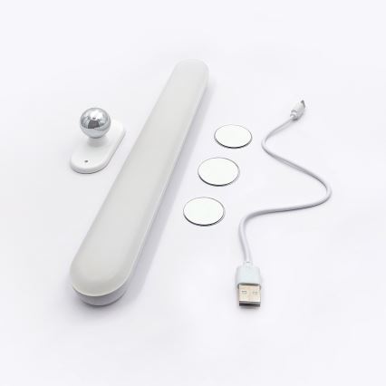 CLICK Lumină LED reîncărcabilă reglabilă pentru mobilă, 1,5W/3,7V 3000/4000/6500K 800 mAh USB