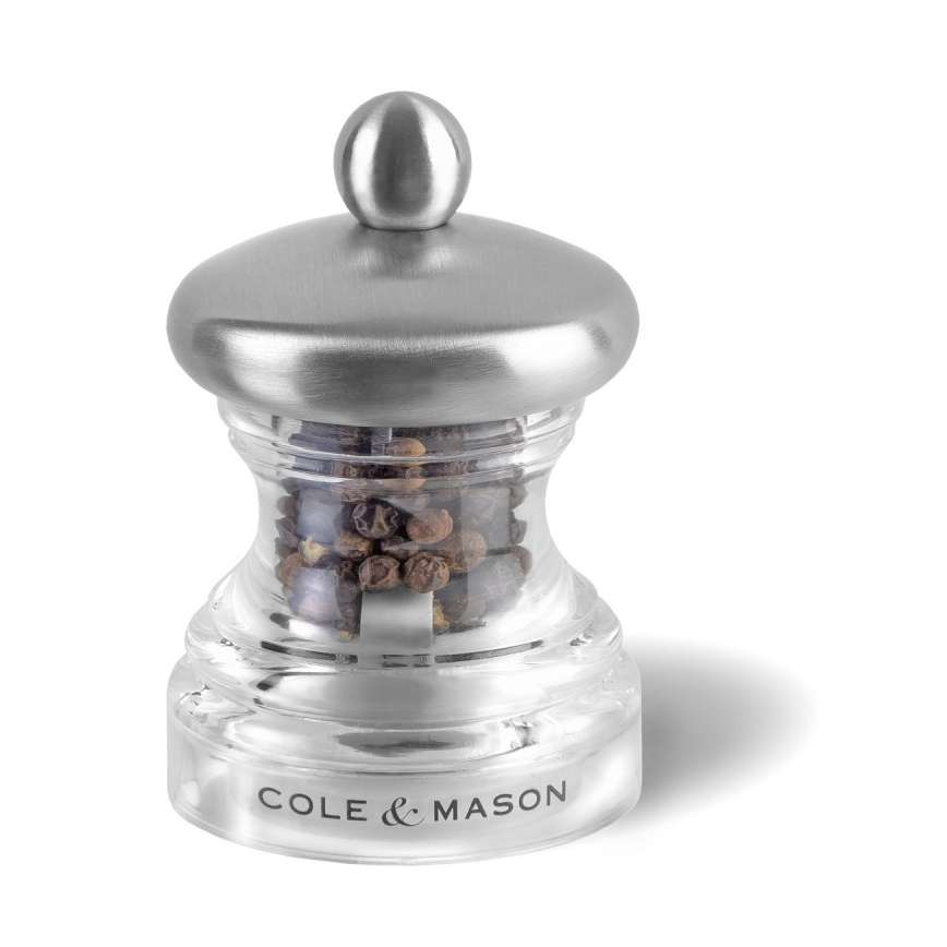 Cole&Mason - Set de râșnițe pentru sare și piper BUTTON, 2 bucăți, 6,5 cm
