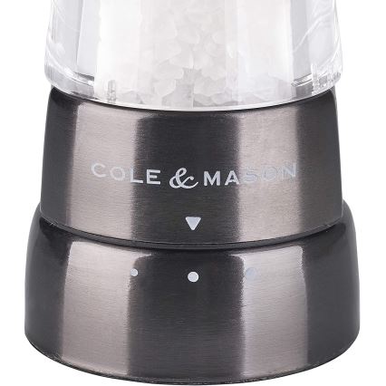 Cole&Mason - Set de râșnițe pentru sare și piper DERWENT, 2 bucăți, 19 cm, antracit