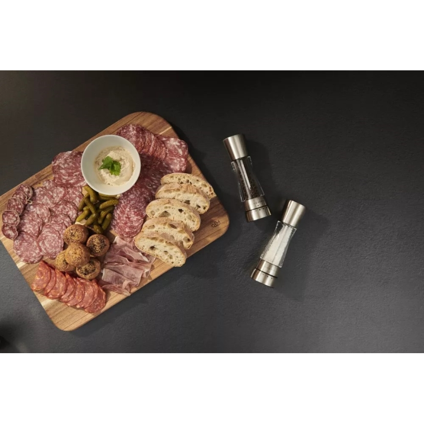 Cole&Mason - Set de râșnițe pentru sare și piper DERWENT, 2 bucăți, 19 cm, crom lucios