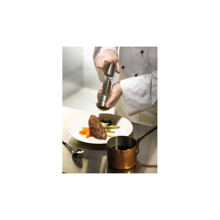 Cole&Mason - Set de râșnițe pentru sare și piper DERWENT, 2 bucăți, 19 cm, crom lucios