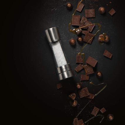 Cole&Mason - Set de râșnițe pentru sare și piper DERWENT, 2 bucăți, 19 cm, crom lucios