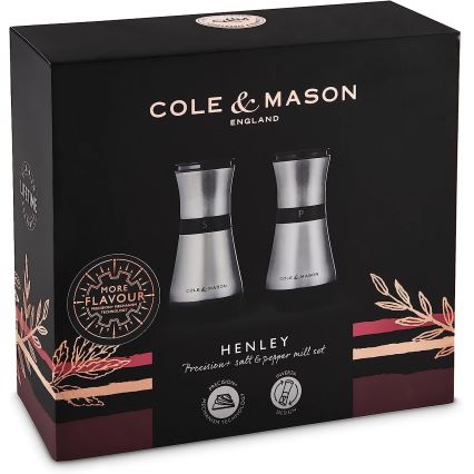 Cole&Mason - Set de râșnițe pentru sare și piper HENLEY, 2 bucăți, 13,5 cm