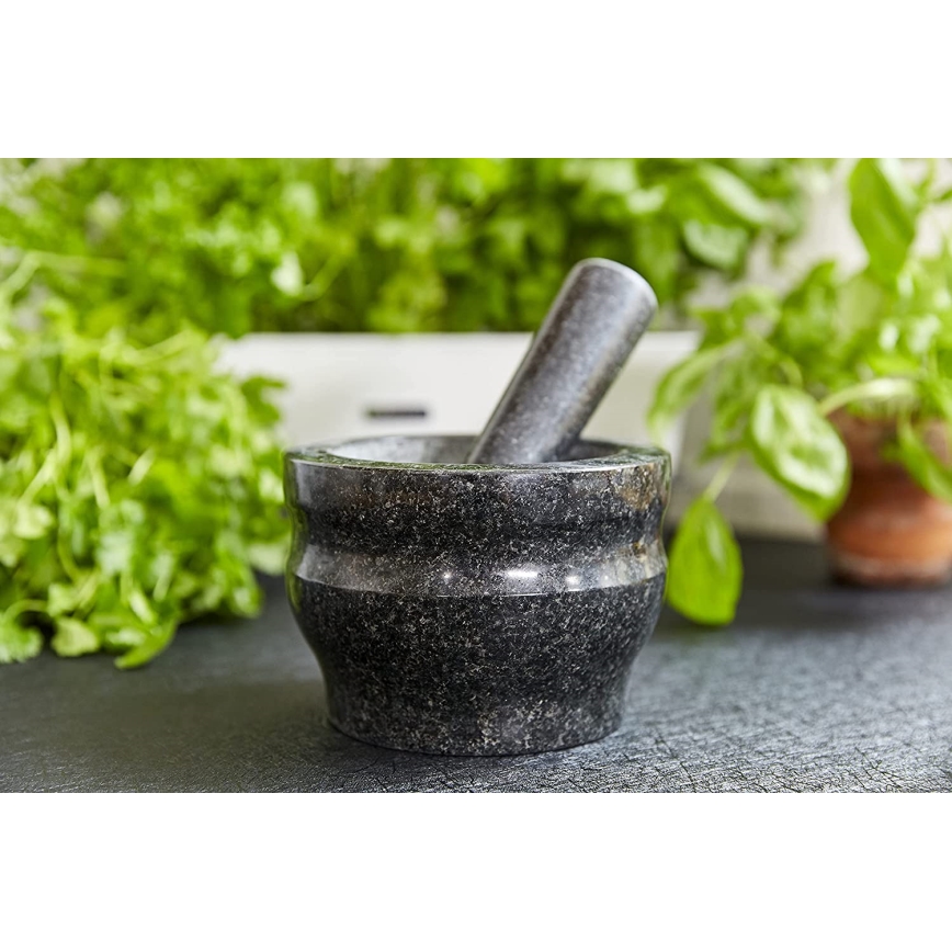 Cole&Mason - Pistil și mojar din granit GRANITE pr. 18 cm granit/negru