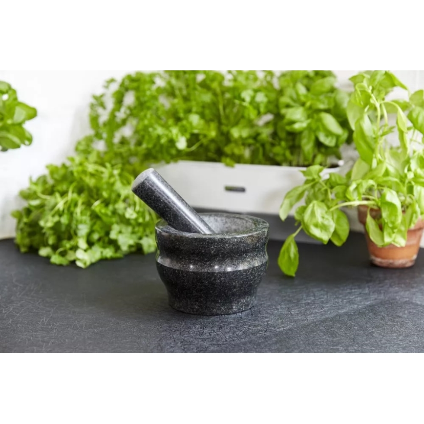 Cole&Mason - Pistil și mojar din granit GRANITE pr. 18 cm granit/negru