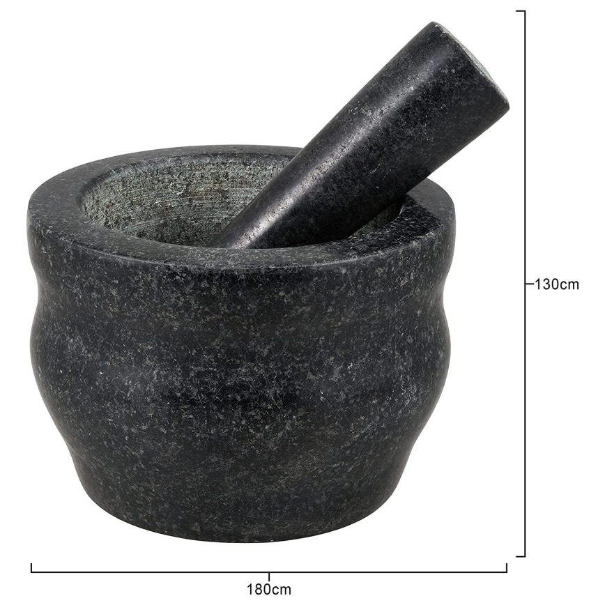 Cole&Mason - Pistil și mojar din granit GRANITE pr. 18 cm granit/negru