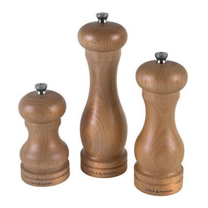 Cole&Mason - Râșniță de piper CAPSTAN BEECH din lemn de fag, 16,5 cm