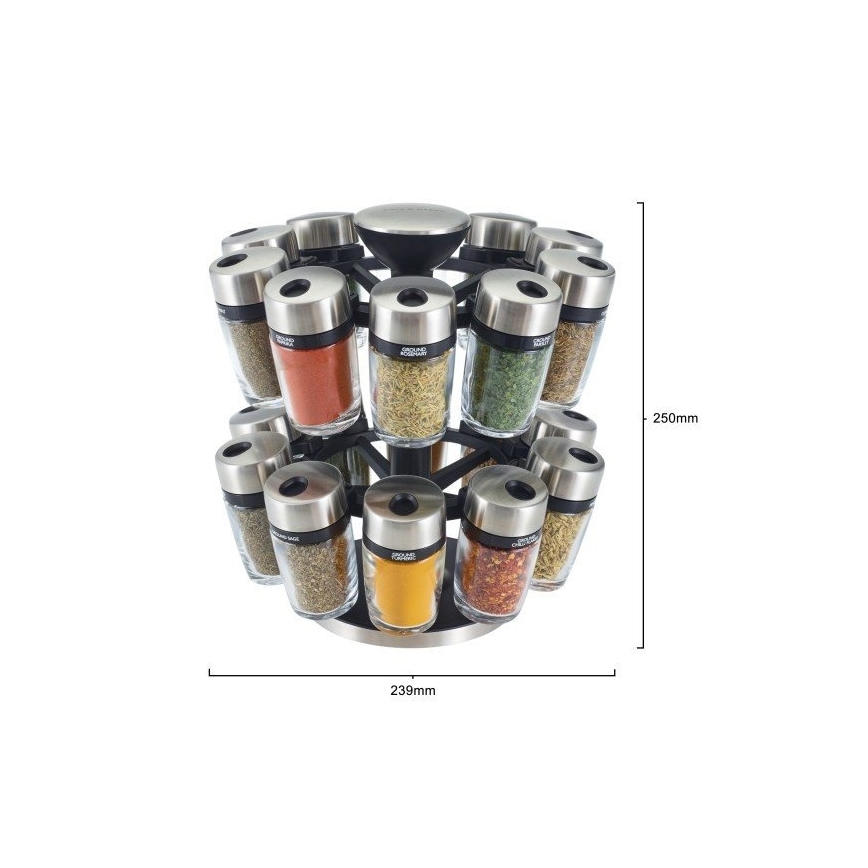 Cole&Mason - Suport rotativ pentru condimente MASTER 21 piese