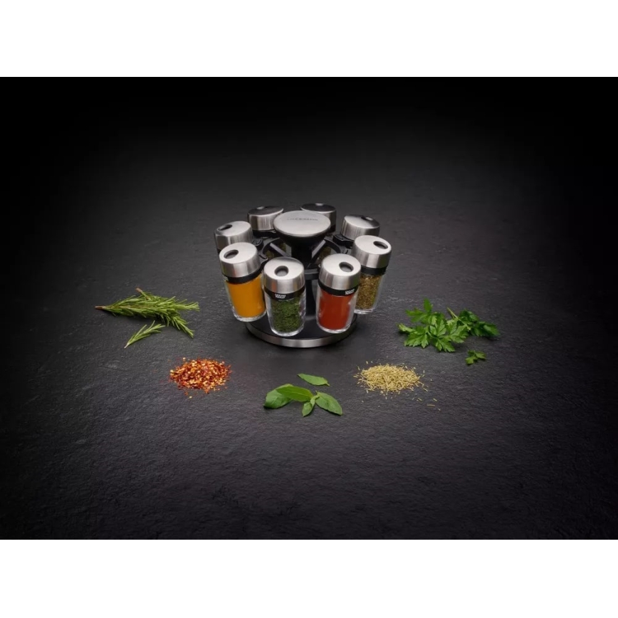Cole&Mason - Suport rotativ pentru condimente MASTER 9 piese