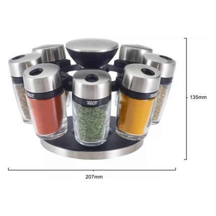 Cole&Mason - Suport rotativ pentru condimente MASTER 9 piese