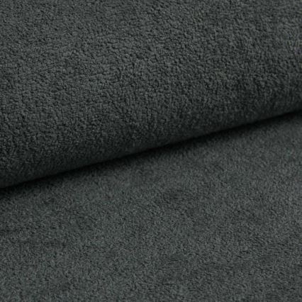 Colțar extensibil CASTELO cu spațiu de depozitare, în formă de L, stânga, gri închis