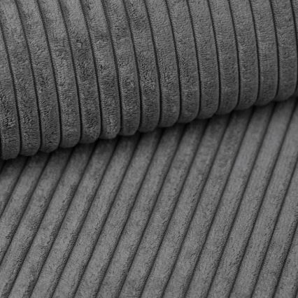 Canapea extensibilă SALVADA în formă de U, colț reversibil, cu spațiu de depozitare, gri închis