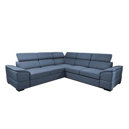 Colțar extensibil universal cu spațiu de depozitare GRANADA, albastru