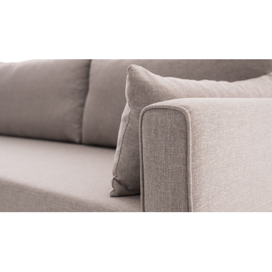 Colțar în L KORFU, crem, stânga