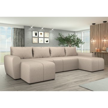 Colțar tapițat extensibil reversibil NEWPORT, bej