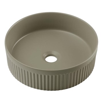 COMAD BEYOND 2 OLIVER GREEN (E-6565) - Lavoar pentru blat BEYOND, diametru 36 cm, ceramică/verde mat