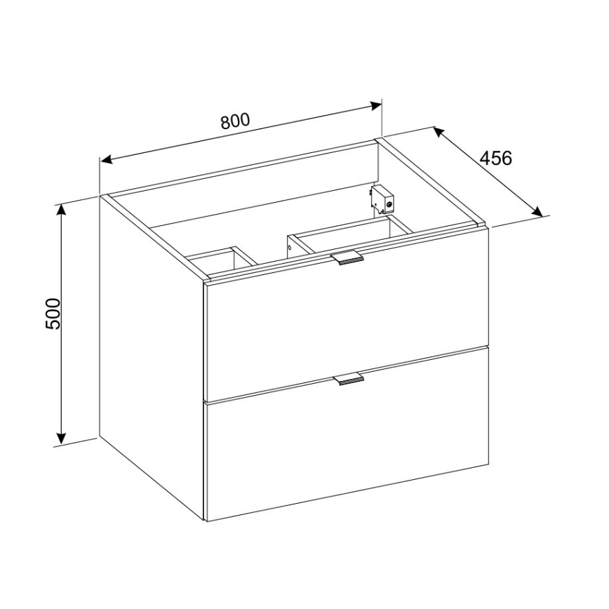 COMAD DALIA CASHMERE 82-80-46-2S - Dulap sub lavoar DALIA 50x80 cm, bej