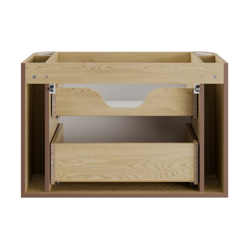 COMAD OVALIA CREMONA 82-80-46-2S - Dulap de baie sub chiuvetă OVALIA 52x80 cm, Stejar Cremona