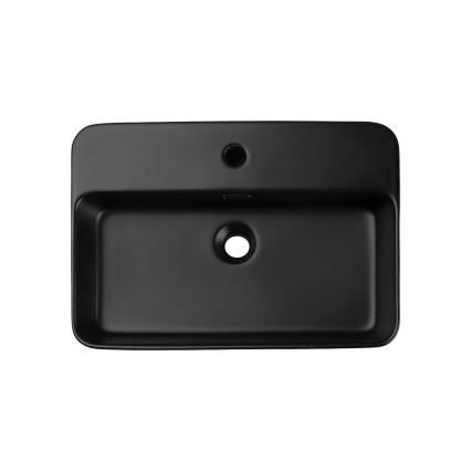 COMAD TRUST 2 BLACK (E-6282) - Lavoar pentru blat TRUST 55x38 cm ceramică/negru mat